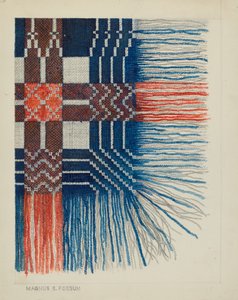تفاصيل الغلاف المنسوج ، ج. 1937.
