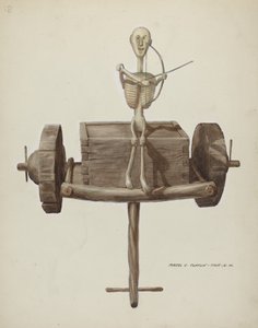 عربة موت Penetente وشخصية الموت ، ج. 1937. بواسطة ماجل ج