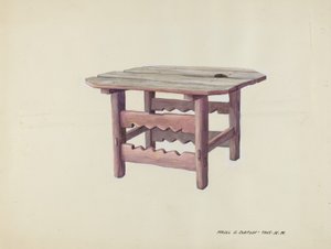 طاولة صغيرة ، ج. 1937. بواسطة ماجل ج