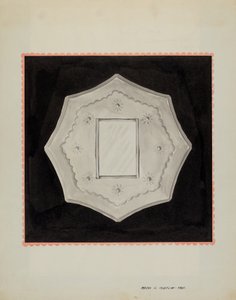 مرآة صغيرة بإطار من الصفيح ، ج. 1937. بواسطة ماجل ج