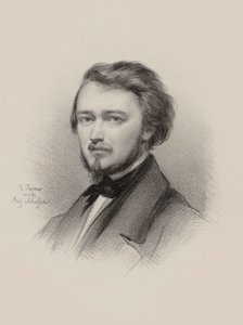 صورة لعازف الكمان والملحن هوبير ليونارد 1819-1890 ، 1850. بواسطة فجان ماكسيميليان