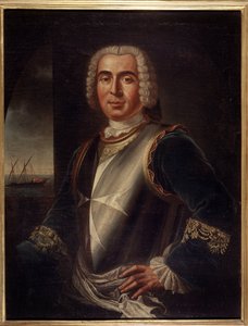 صورة للفارس بيير أندريه دي سوفرين من سان تروبيه (سان تروبيه) ، حاجب سوفرين (1729-1788) - الفن المالطي - القرن الثامن عشر ، 99 × 76 سم بواسطة المدرسة المالطية