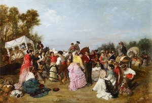 في حج توريخوس - كابرال أغوادو بيخارانو ، مانويل (1827-1891) - 1883 - زيت على قماش - 69 × 99 - متحف كارمن تايسن ، ملقة