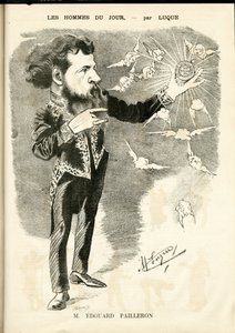 رسم لمانويل لوك (1854-1919) في لا كاريكاتور (1880) بواسطة مانويل لوك