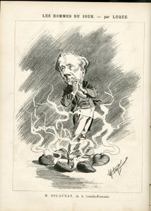 Illustration of Manuel Luque (1854-1919) for the Cover of La Caricature (1880) بواسطة مانويل لوك