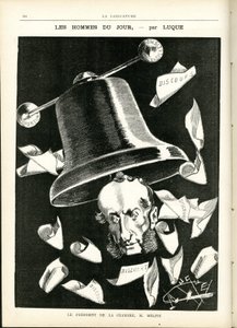 Illustration of Manuel Luque (1854-1919) in La Caricature (1880) بواسطة مانويل لوك