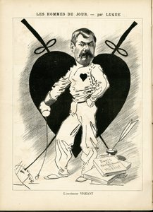 رسم توضيحي لمانويل لوكي (1854-1919) في لا كاريكاتور (1880) بواسطة مانويل لوك