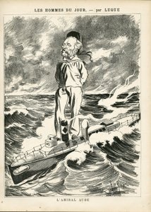 Illustration of Manuel Luque (1854-1919) in La Caricature (1880) بواسطة مانويل لوك