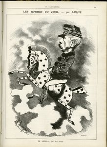 Illustration of Manuel Luque (1854-1919) in La Caricature (1880) بواسطة مانويل لوك