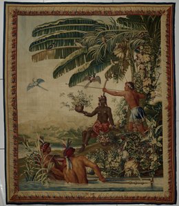 الصيادون ، نسيج من سلسلة Les Anciennes Indes (جزر الهند القديمة) صياد السمك بواسطة ألبرت إيكهوت