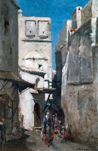 شارع في الجزائر ، c1864-1892 بواسطة مارك ألفريد تشاتود