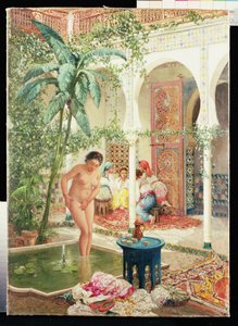 نساء الحريم على جانب البركة بواسطة مارك ألفريد تشاتود