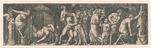 Bacchanalia ، حوالي 1510-1511. بواسطة ماركانتونيو رايموندي