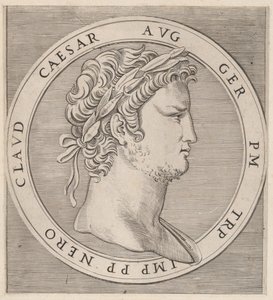 مرآة الروعة الرومانية: نيرو ، من The Twelve Caesars ، كاليفورنيا. 1500-1534. ، كاليفورنيا. 1500-1534. بواسطة ماركانتونيو رايموندي