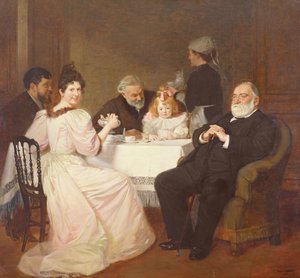 لم شمل الأسرة في منزل مدام أدولف بريسون ، 1893