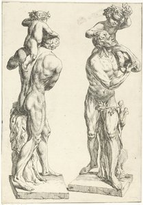 Silenus مع دي جونج باخوس بواسطة مارسيلوس لارون (أنا)