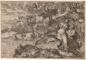 أغسطس و Tiburtine Sibyl بواسطة Marco Angolo del Moro