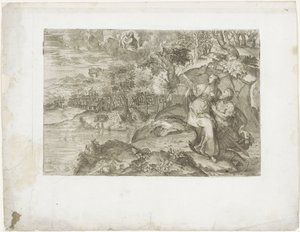 قيصر أوغسطس و Tiburtine Sibyl بواسطة ماركو ديل أنجولو ديل مورو