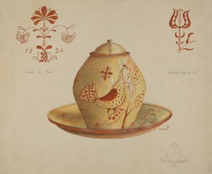 Pa. جرة المانية مغطاة