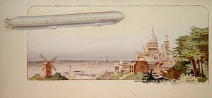 المنطاد Spiess Zodiac ، الذي نشرته Mabileau ، باريس بواسطة مارغريت (fl.1909-14) مونتو