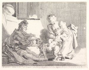 الطفل والبلدغ 1778. بواسطة مارجريت جيرارد