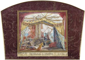 تصميم المسرح لأوبرا تريستان و Isolde من تأليف R. Wagner بواسطة ماريا فورتوني