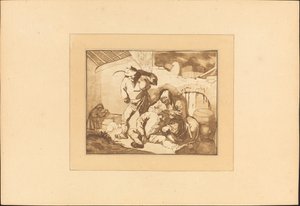 مشهد الفلاحين بواسطة Maria Catharina Prestel after Isack van Ostade
