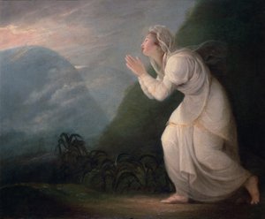 سيدة فارسية تعبد الشمس المشرقة ، 1784