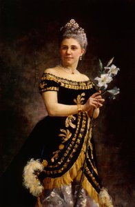 صورة لمغنية الأوبرا إيدا باسيلييه-ماجيلسن 1846-1928 بدور فيلين في أوبرا ... ، 1887.