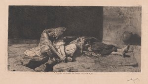 Arabe veillant le corps de son ami (مشاهدة العرب على جسد صديقه) بواسطة ماريا فورتوني