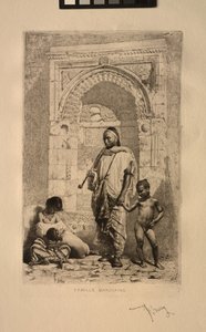 الأسرة المغربية 1862. بواسطة ماريانو خوسيه ماريا برناردو فورتوني إي كاربو
