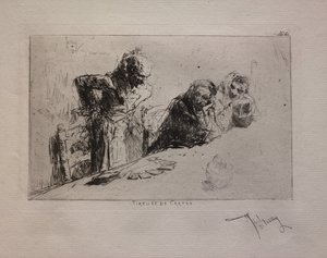 درج البطاقة ، 1867. بواسطة ماريانو خوسيه ماريا برناردو فورتوني إي كاربو
