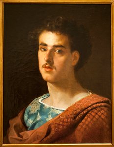 بورتريه ذاتي - لوحة لماريانو فورتوني (1838-1874) ، زيت على قماش ، حوالي 1858 - المتحف الوطني للفنون في كاتالونيا ، برشلونة (إسبانيا)