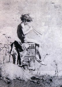 Idyll (حفر) بواسطة ماريانو خوسيه ماريا برناردو فورتوني إي كاربو
