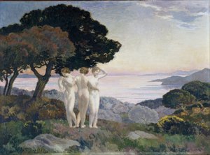 لوحة النعم الثلاثة بواسطة إميل رينيه مينار (1861-1930) القرن العشرين إشارة إلزامية: مؤسسة المجموعة بخصوص دي بروفانس ، مرسيليا