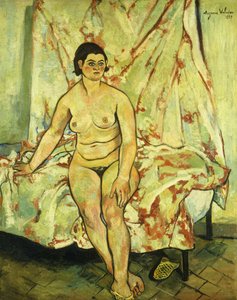 جلس عارية على حافة السرير ؛ جلسة عارية على حافة السرير ، 1929
