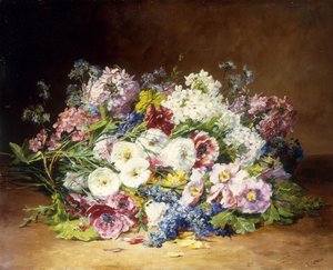 باقة رائعة من الزهور المتنوعة ، c.1861