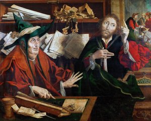 La parabole du gerant malhonnete - حكاية مضيف الظلم ، بواسطة Reymerswaele ، Marinus Claesz ، van (حوالي 1490 - بعد 1567). زيت على خشب ، حوالي 1540. الأبعاد: 77x96.5 سم. متحف تاريخ الفن ، فيين