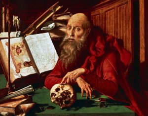 Saint Jerome in his study