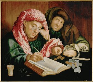 الصراف، بعد ريمرسويل (لوحة على خشب البلوط)