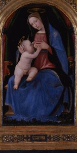 Triptych ، اللوحة المركزية: Enthroned Maria lactans ، 1500 بواسطة ماريوتو ألبرتينيلي