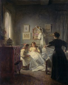 الخياطة ، 1906 (انظر 191596 لمزيد من التفاصيل) بواسطة ماريوس بارثولوتي