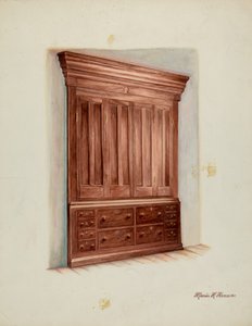 خزانة مدمجة ، 1937.