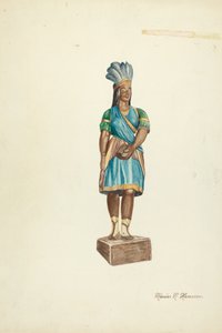 انثى هندية خشبية ، 19351942.