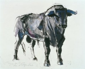 Plaza de Toros de Miajadas ، 1998 (وسائط مختلطة على ورق)