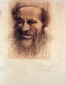 رأس معلم ، حوالي عام 1910 (طباشير على ورق مصقول) بواسطة مارك جيرتلر