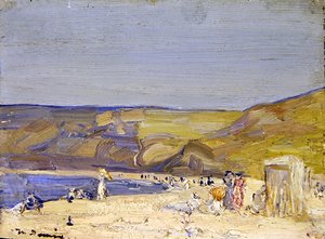 خليج Runswick (زيت على لوح)