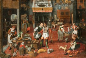 المطبخ الداخلي ، ج. 1565. بواسطة مارتن فان كليف الأكبر