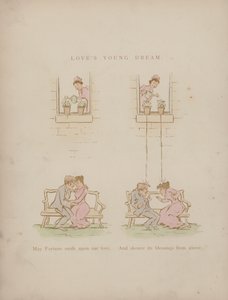 Page from the Humours of Cynicus (coloured engraving)