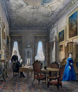 تصميم داخلي لمدينة البندقية، لوحة مائية لدون مارتن (نشط عام 1896)، إيطاليا بواسطة مارتن دون